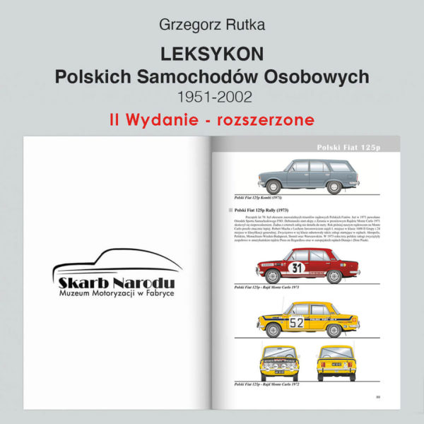 Leksykon Polskich Samochodów Osobowych 1951-2002 – Grzegorz Rutka - Wydanie II rozszerzone - Polski Fiat 125p