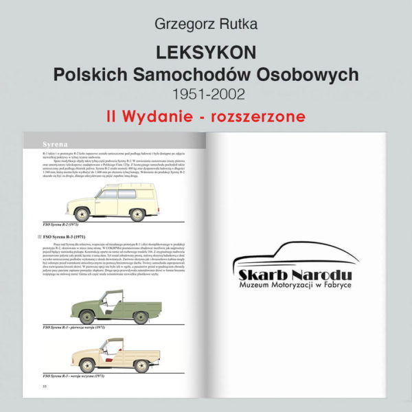 Leksykon Polskich Samochodów Osobowych 1951-2002 – Grzegorz Rutka - Wydanie II rozszerzone - FSO Syrena