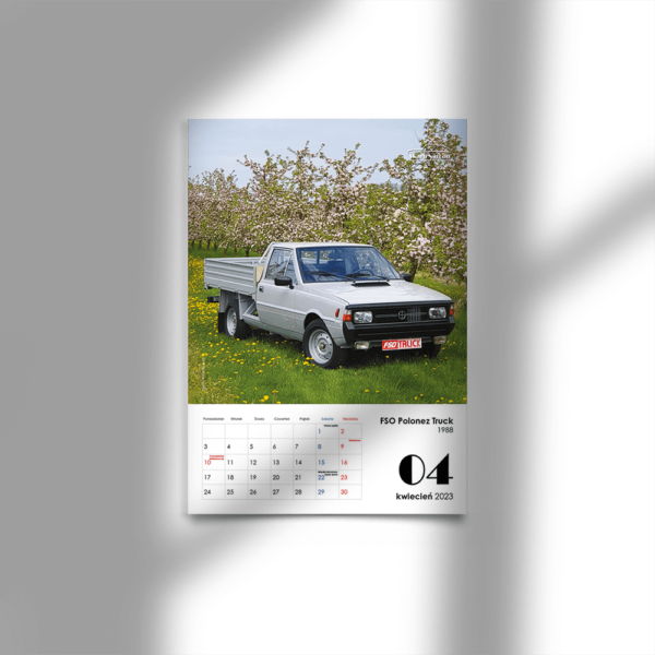 KALENDARZ 2023 z klasykami motoryzacji, FSO Polonez Truck z 1988